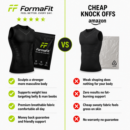 FormaFit™ Compression Shirt for Men — Instantly Slims Belly & Chest