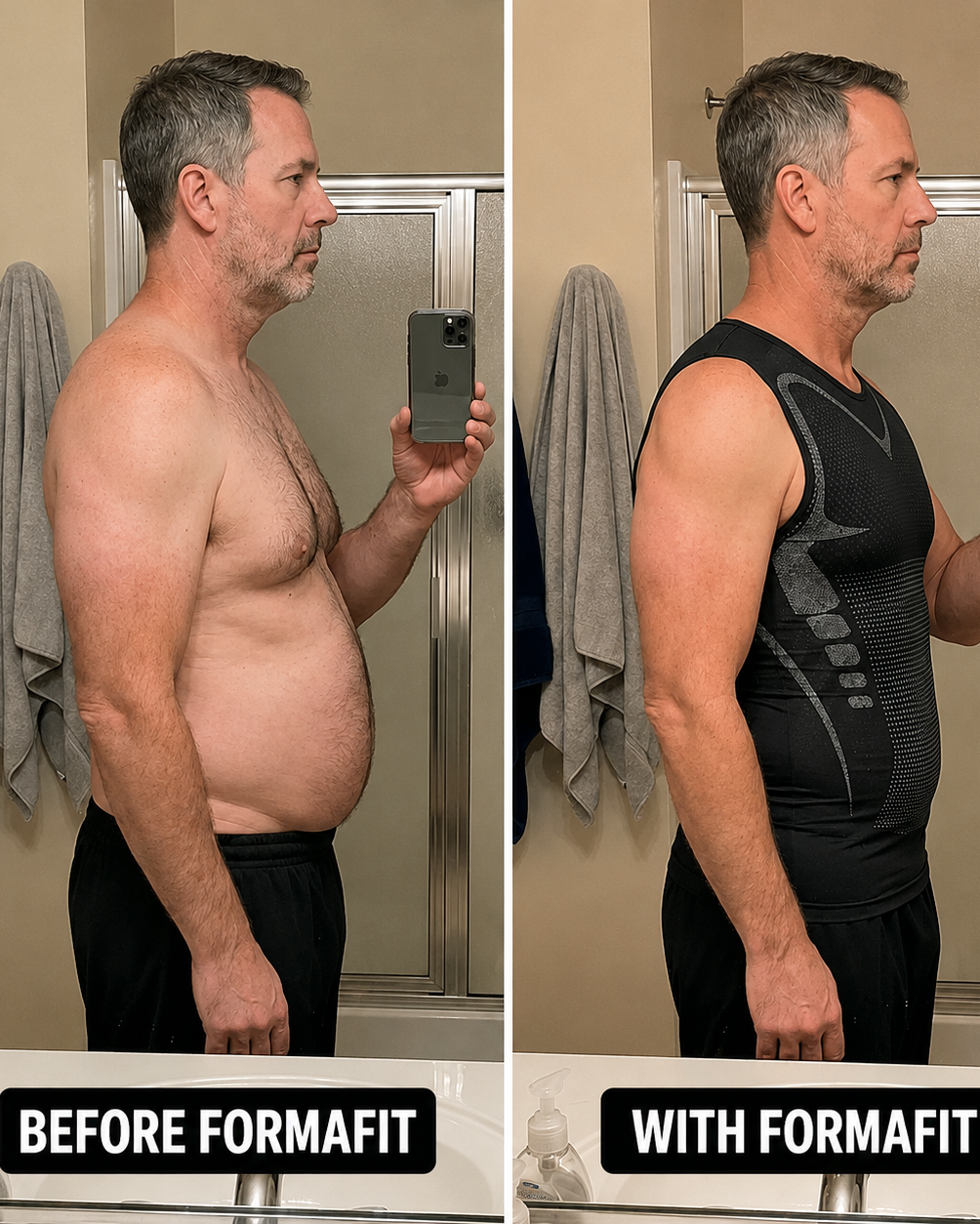 FormaFit™ Compression Shirt for Men — Instantly Slims Belly & Chest