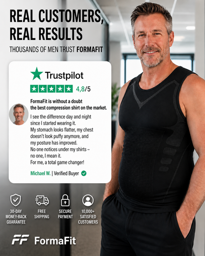 FormaFit™ Compression Shirt for Men — Instantly Slims Belly & Chest