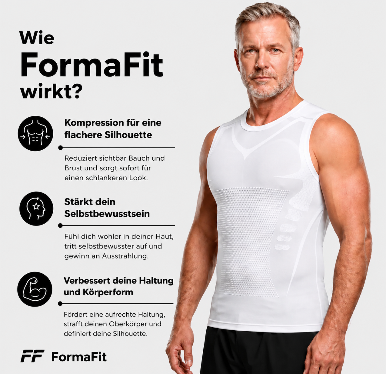 FormaFit | Glättet Männerbrust & Bauch sofort