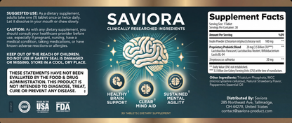 Saviora-designed to support memory, focus, and cognitive clarity.